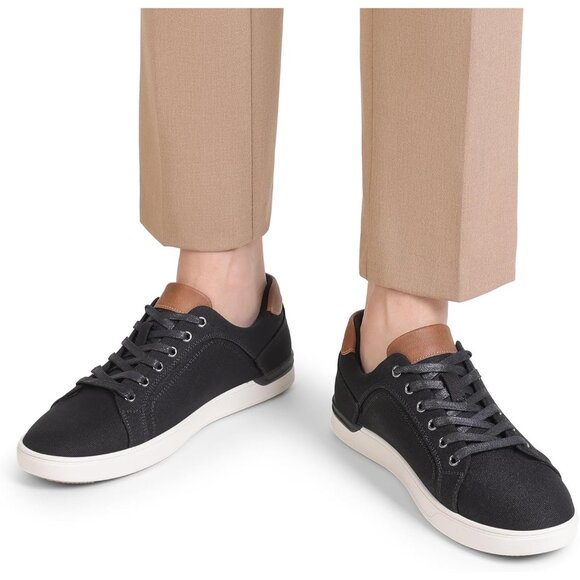 Bruno Marc Men's Black Stylish Sneakers Canvas  Casual Comfort Walking Shoes - Picture 8 of 9